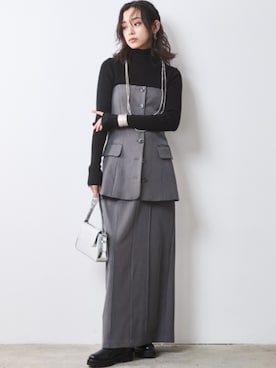 「Layered」｜nissen Smile Modelsさん（レディース・163cm）の冬コーディネート