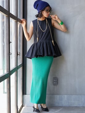 nissen Smile Modelsさん（レディース・163cm）の夏コーディネート