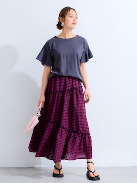 nissen Smile Modelsさん（レディース・167cm）の夏コーディネート
