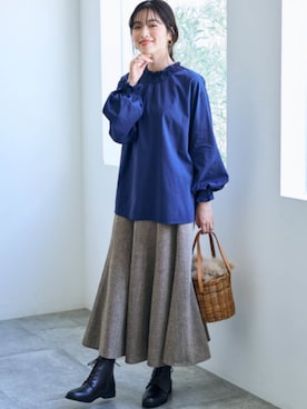 nissen Smile Modelsさん（レディース・164cm）の秋コーディネート