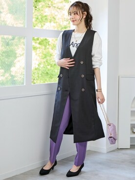 nissen Smile Modelsさん（レディース・167cm）の夏コーディネート