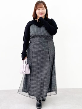 nissen Smile Modelsさん（レディース・158cm）の冬コーディネート