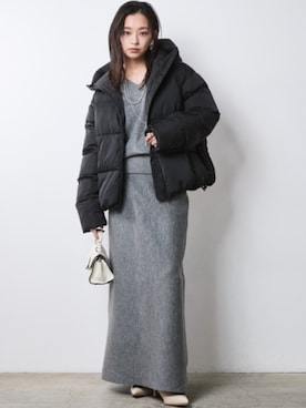 「CHIC STYLE（シックスタイル）のアイテム（ブルゾン）」を使った、nissen Smile Modelsさん（レディース・163cm）の秋コーディネート