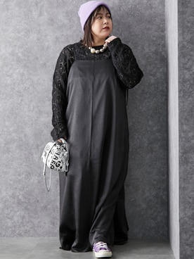 nissen Smile Modelsさん（レディース・158cm）の冬コーディネート