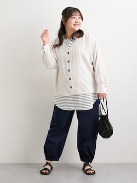 「nissen（ニッセン）のアイテム」を使った、nissen Smile Modelsさん（レディース・160cm）の春コーディネート