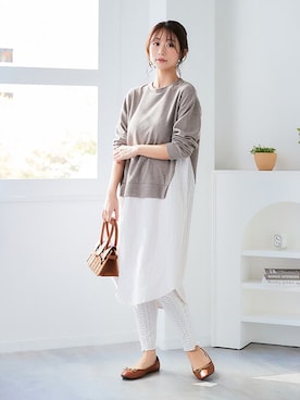 nissen Smile Modelsさん（レディース・160cm）の冬コーディネート