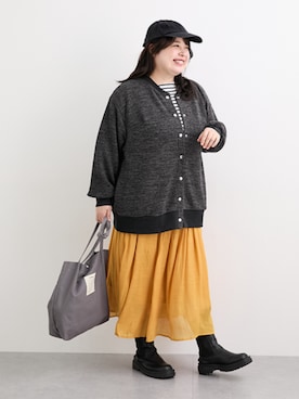 「nissen（ニッセン）のアイテム」を使った、nissen Smile Modelsさん（レディース・158cm）の秋コーディネート