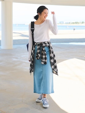 nissen Smile Modelsさん（レディース・167cm）の冬コーディネート