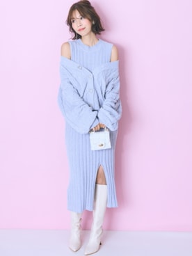「nissen（ニッセン）のアイテム」を使った、nissen Smile Modelsさん（レディース・167cm）の秋コーディネート