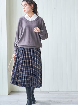 nissen Smile Modelsさん（レディース・167cm）の秋コーディネート