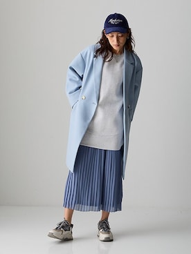 「アイテム（チュニック）」を使った、nissen Smile Modelsさん（レディース・170cm）の秋コーディネート