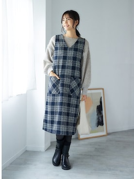 nissen Smile Modelsさん（レディース・169cm）の秋コーディネート
