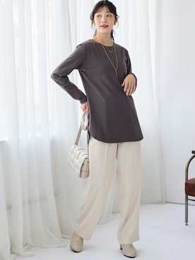 nissen Smile Modelsさん（レディース・166cm）の秋コーディネート