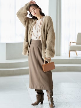 「miclat（ミクラ）のアイテム」を使った、nissen Smile Modelsさん（レディース・166cm）の秋コーディネート