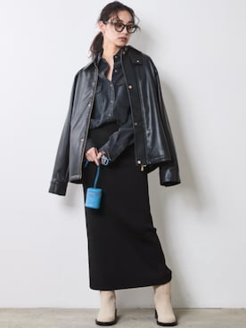 「CHIC STYLE（シックスタイル）のアイテム（ジャケット/アウター）」を使った、nissen Smile Modelsさん（レディース・163cm）の秋コーディネート