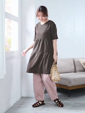 nissen Smile Modelsさん（レディース・160cm）の春コーディネート