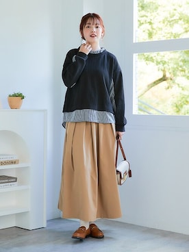 nissen Smile Modelsさん（レディース・160cm）の冬コーディネート