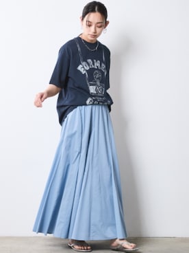 「blue」｜nissen Smile Modelsさん（レディース・163cm）の夏コーディネート