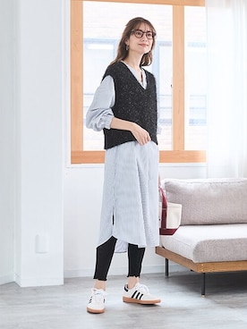 nissen Smile Modelsさん（レディース・165cm）の冬コーディネート