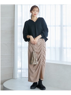 nissen Smile Modelsさん（レディース・166cm）の秋コーディネート