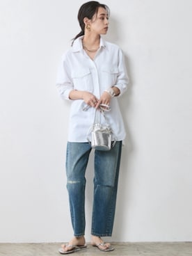 「Denim」｜nissen Smile Modelsさん（レディース・163cm）の春コーディネート