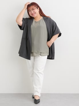 nissen Smile Modelsさん（レディース・155cm）の春コーディネート