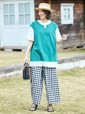 nissen Smile Modelsさん（レディース・166cm）の春コーディネート
