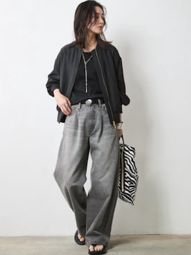 「Denim」｜nissen Smile Modelsさん（レディース・163cm）の春コーディネート