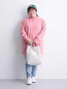 「アイテム（チュニック）」を使った、nissen Smile Modelsさん（レディース・155cm）の秋コーディネート