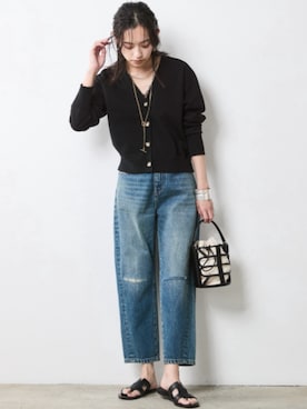 「Denim」｜nissen Smile Modelsさん（レディース・163cm）の春コーディネート