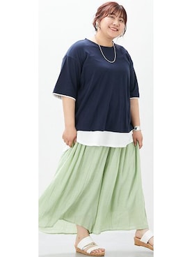 nissen Smile Modelsさん（レディース・155cm）の夏コーディネート