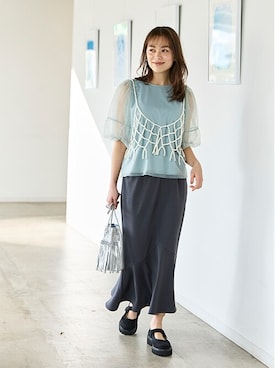 nissen Smile Modelsさん（レディース・167cm）の春コーディネート