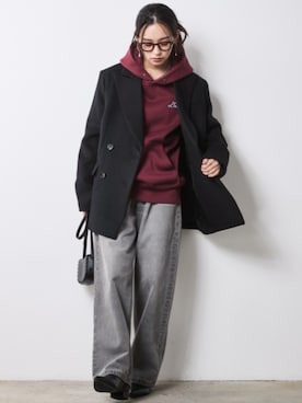 「CHIC STYLE（シックスタイル）のアイテム（ジャケット/アウター）」を使った、nissen Smile Modelsさん（レディース・163cm）の秋コーディネート