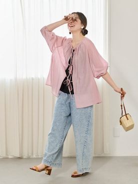 nissen Smile Modelsさん(レディース・164cm)の春コーディネート