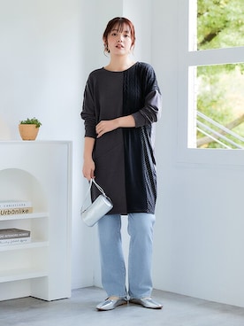 nissen Smile Modelsさん（レディース・160cm）の冬コーディネート