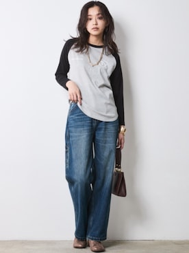 「Denim」｜nissen Smile Modelsさん（レディース・163cm）の夏コーディネート