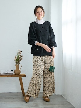 nissen Smile Modelsさん（レディース・164cm）の秋コーディネート