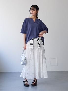 nissen Smile Modelsさん（レディース・165cm）の春コーディネート