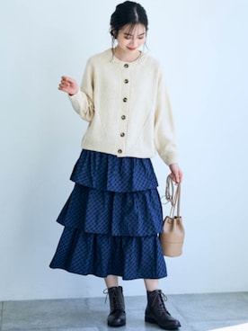 nissen Smile Modelsさん（レディース・164cm）の秋コーディネート