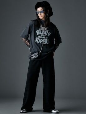 「大きいサイズレディースファッション」｜「アイテム（パンツ）」を使った、nissen Smile Modelsさん（レディース・163cm）の夏コーディネート