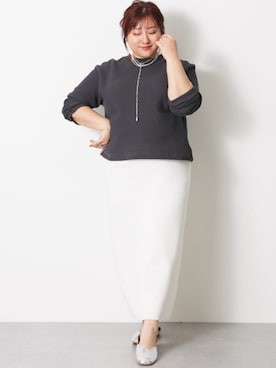 「nissen（ニッセン）のアイテム」を使った、nissen Smile Modelsさん（レディース・155cm）の冬コーディネート