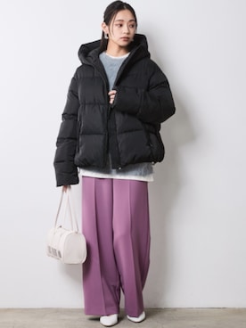 「CHIC STYLE（シックスタイル）のアイテム（ジャケット/アウター）」を使った、nissen Smile Modelsさん（レディース・163cm）の秋コーディネート