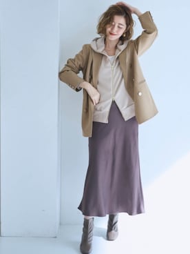 nissen Smile Modelsさん（レディース・166cm）の冬コーディネート