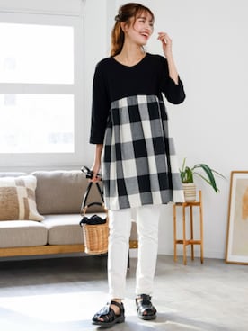 nissen Smile Modelsさん（レディース・167cm）の春コーディネート