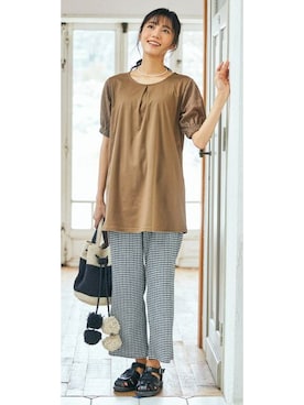 nissen Smile Modelsさん（レディース・162cm）の春コーディネート