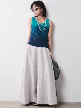 「Linen Mix」｜nissen Smile Modelsさん（レディース・163cm）の春コーディネート