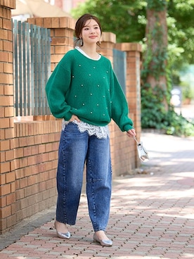 nissen Smile Modelsさん（レディース・165cm）の秋コーディネート