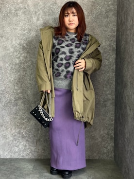 「nissen（ニッセン）のアイテム（モッズコート）」を使った、nissen Smile Modelsさん（レディース・155cm）の秋コーディネート