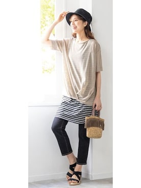 nissen Smile Modelsさん（レディース・167cm）の春コーディネート