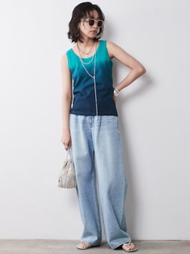 「Denim」｜nissen Smile Modelsさん（レディース・163cm）の春コーディネート